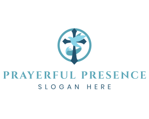 Religion Spiritual Cross logo design