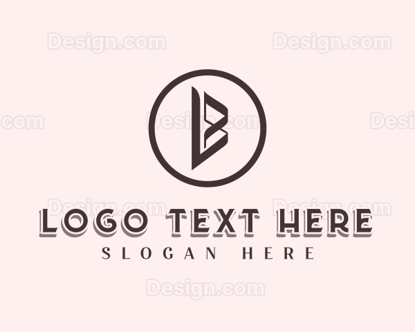 Geometric Business Letter B Logo