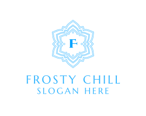 Winter Frosty Snowflake logo