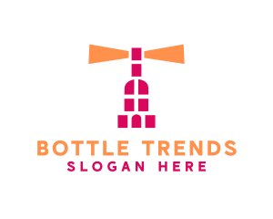 Wine Bottle Lighthouse logo