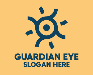 Summer Sun Eye logo design