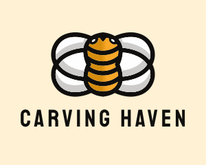 Yellow Bumble Bee  logo design