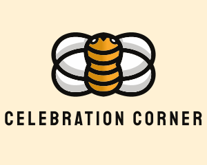 Yellow Bumble Bee  logo design