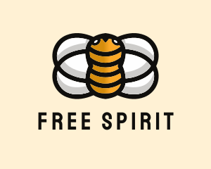 Yellow Bumble Bee  logo design