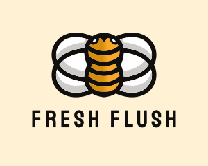 Yellow Bumble Bee  logo design