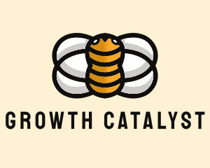 Yellow Bumble Bee  logo design