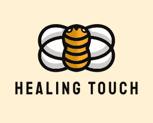 Yellow Bumble Bee  logo design