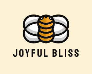 Yellow Bumble Bee  logo design