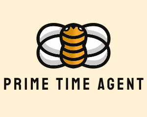 Yellow Bumble Bee  logo design