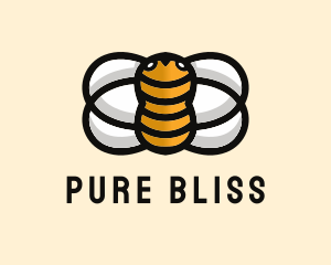 Yellow Bumble Bee  logo design