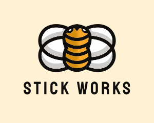 Yellow Bumble Bee  logo design