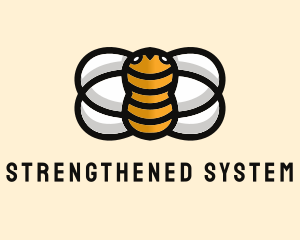 Yellow Bumble Bee  logo design