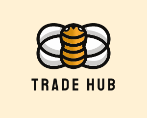 Yellow Bumble Bee  logo design