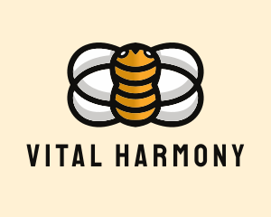 Yellow Bumble Bee  logo design