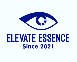 Blue Contact Lens Eye logo