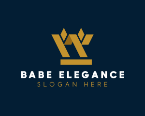 Golden Geometric Barley logo design