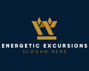 Golden Geometric Barley logo design