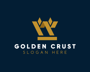 Golden Geometric Barley logo design