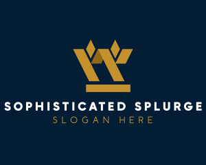 Golden Geometric Barley logo design