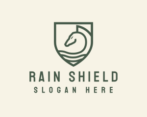 Horse Equestrian Shield logo design