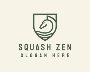 Horse Equestrian Shield logo design