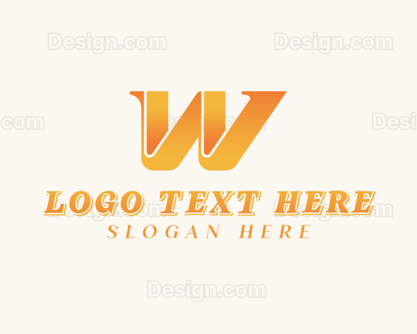 Creative Media Letter W Logo