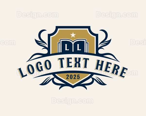 Academic Shield Emblem Logo