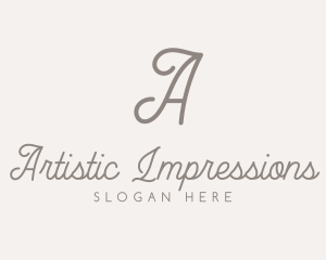 Elegant Feminine Script logo design