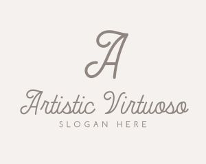 Elegant Feminine Script logo design