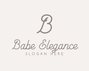 Elegant Feminine Script logo design