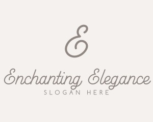 Elegant Feminine Script logo design