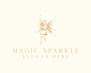 Magical Flying Fairy  logo design