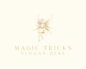 Magical Flying Fairy  logo design