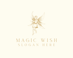 Magical Flying Fairy  logo design