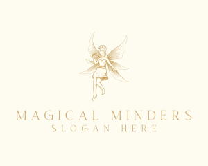 Magical Flying Fairy  logo design