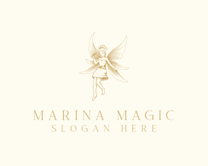 Magical Flying Fairy  logo design