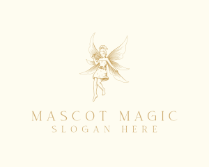 Magical Flying Fairy  logo design