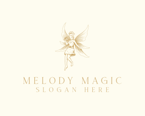 Magical Flying Fairy  logo design