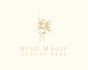 Magical Flying Fairy  logo design