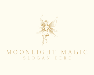 Magical Flying Fairy  logo design