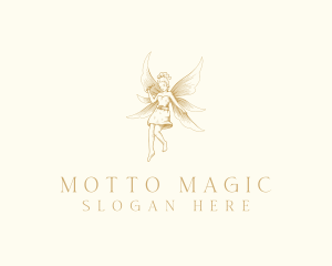 Magical Flying Fairy  logo design