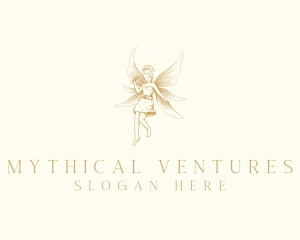 Magical Flying Fairy  logo design