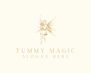 Magical Flying Fairy  logo design