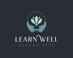 Wellness Hands Florist logo design