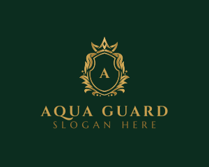 Luxury Royal Crest Shield logo design