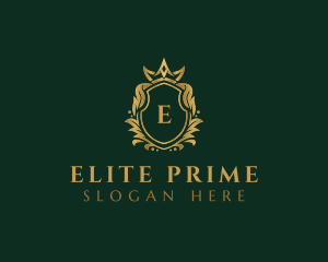 Luxury Royal Crest Shield logo design