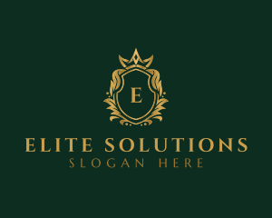 Luxury Royal Crest Shield logo design