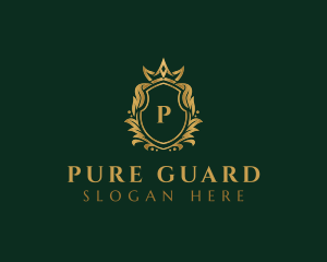 Luxury Royal Crest Shield logo design