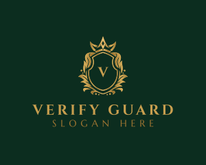 Luxury Royal Crest Shield logo design