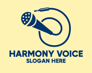 Generic Microphone Cord logo design